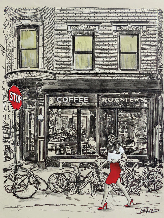 Coffee Place Canvas Print