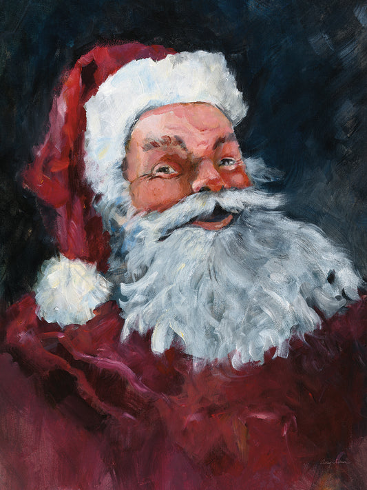 Jolly Santa Canvas Print