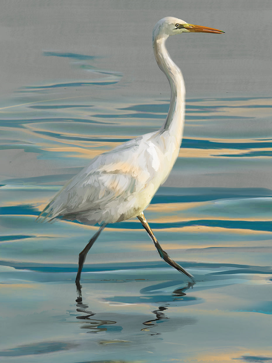 Evening Egret I