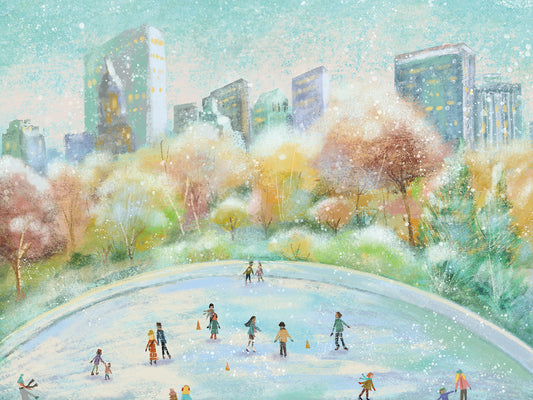 Skating in Central Park Canvas Print