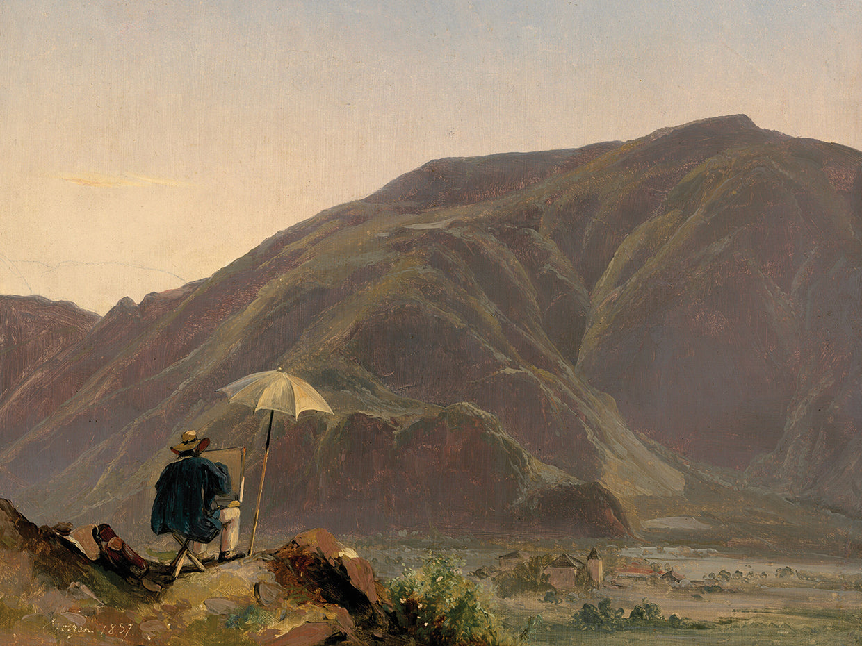 View of Bozen with a Painter