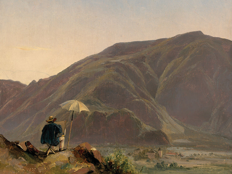 View of Bozen with a Painter