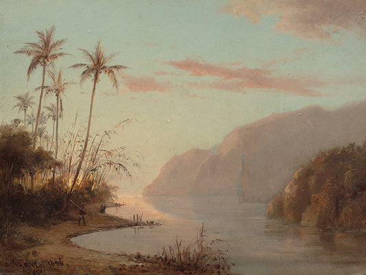 A Creek in St. Thomas (Virgin Islands) 1856 Canvas Print