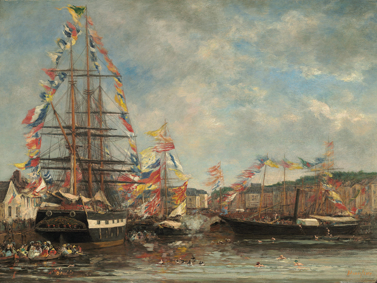 Festival in the Harbor of Honfleur, 1858