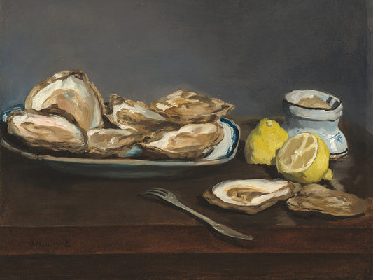 Oysters 1862 Canvas Print
