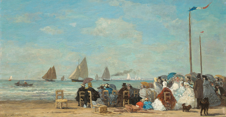 Beach Scene at Trouville