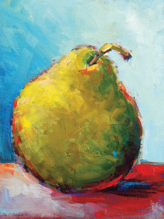 Green Pear Canvas Print