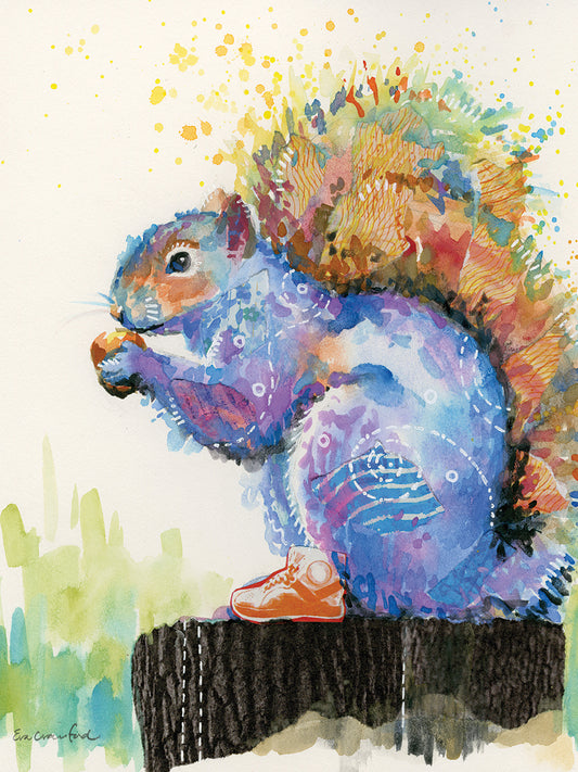 Spring Squirrel Canvas Print