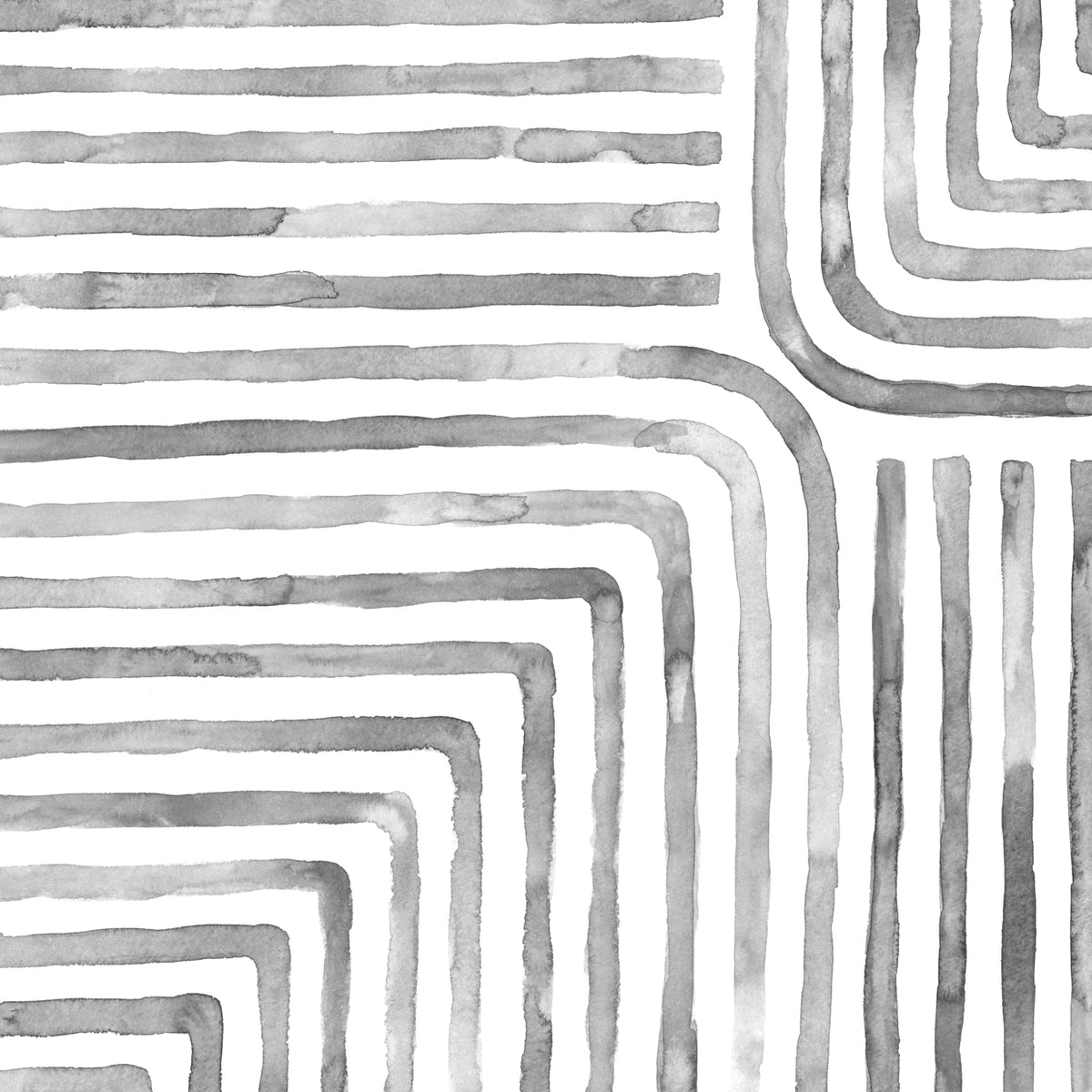 Watercolor Abstract Lines