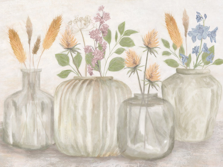Tarros de flores silvestres Lienzo
