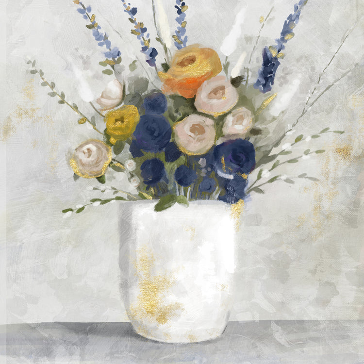 Florero floral mixto Lienzo