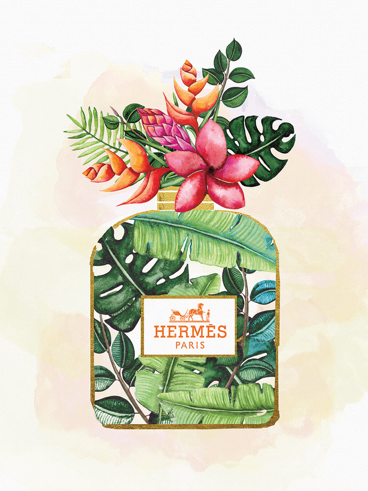 Glam Greenery Perfume Bottle I