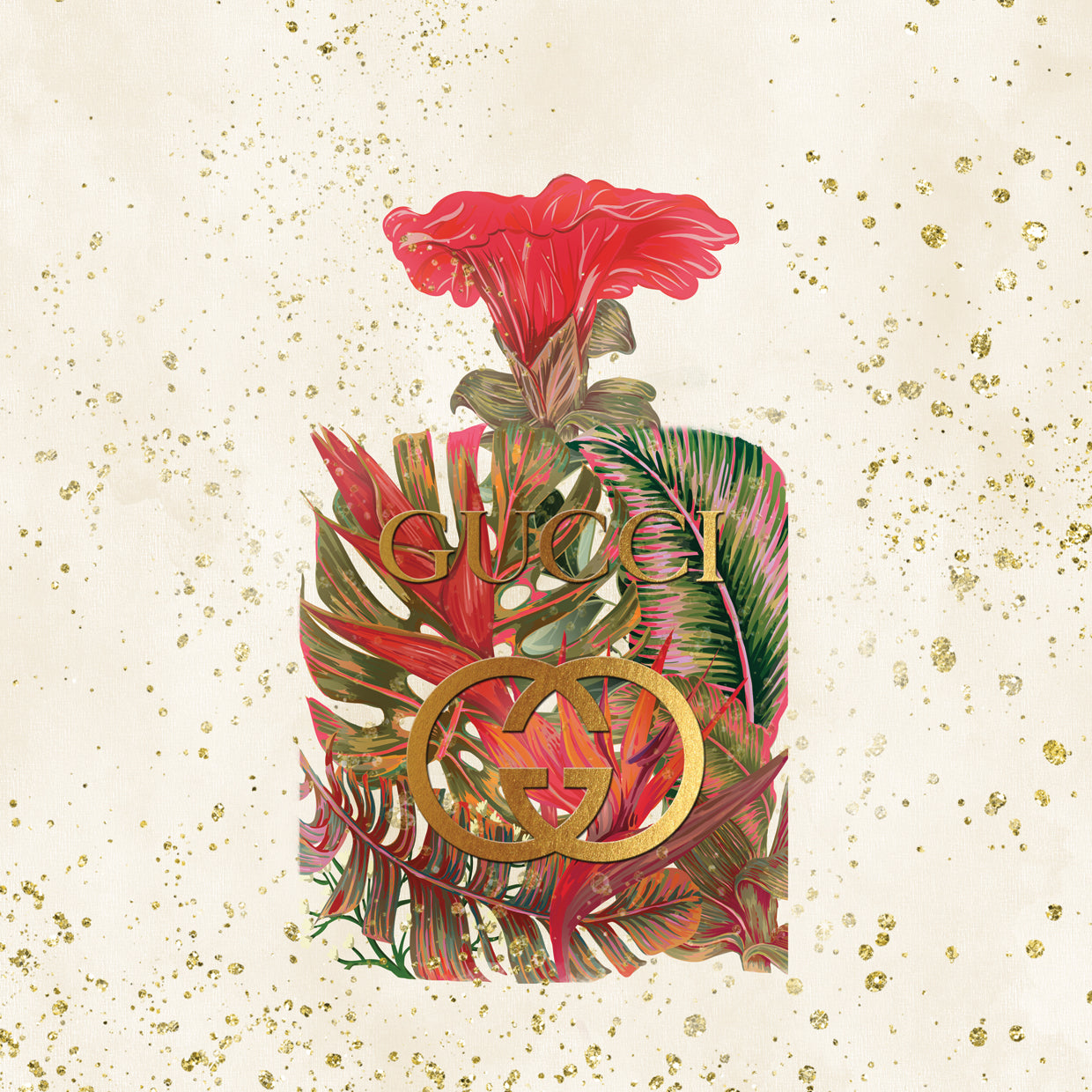 Glam Tropical Perfume Bottle II