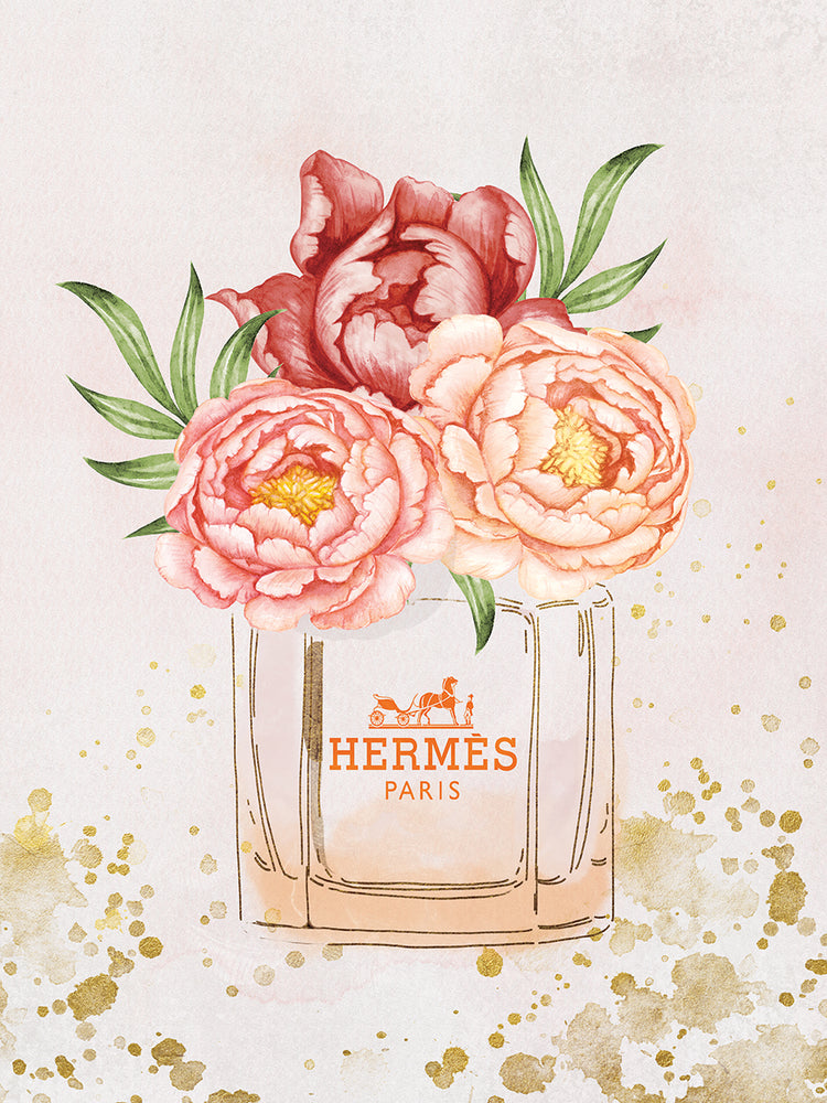 Glam Floral Perfume Bottle