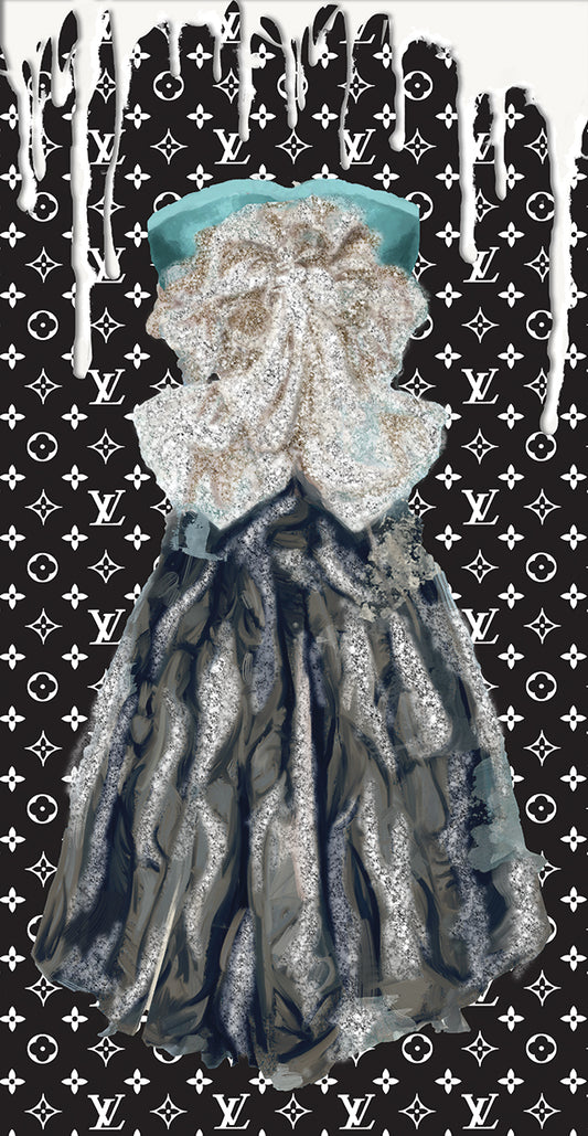 Dress In Teal Canvas Print