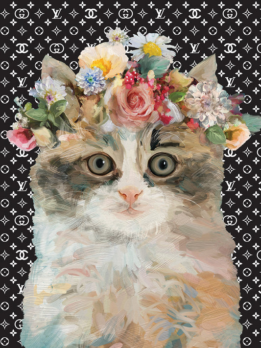 Kitty Luxe I Canvas Print