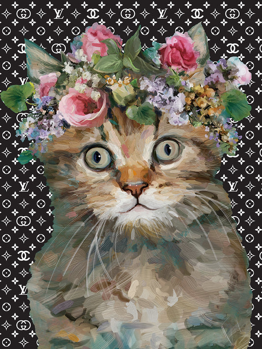 Kitty Luxe II Canvas Print