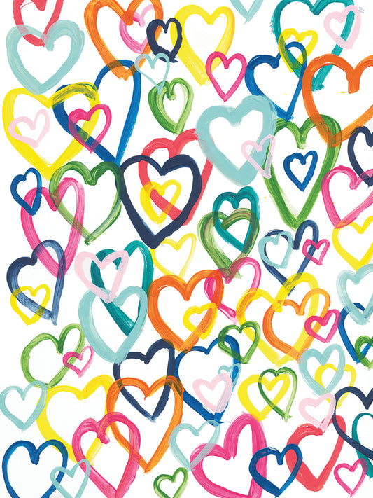 Hearts In Multiples Canvas Print