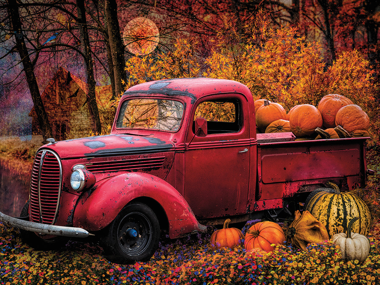 Pumpkin Truck on Halloween