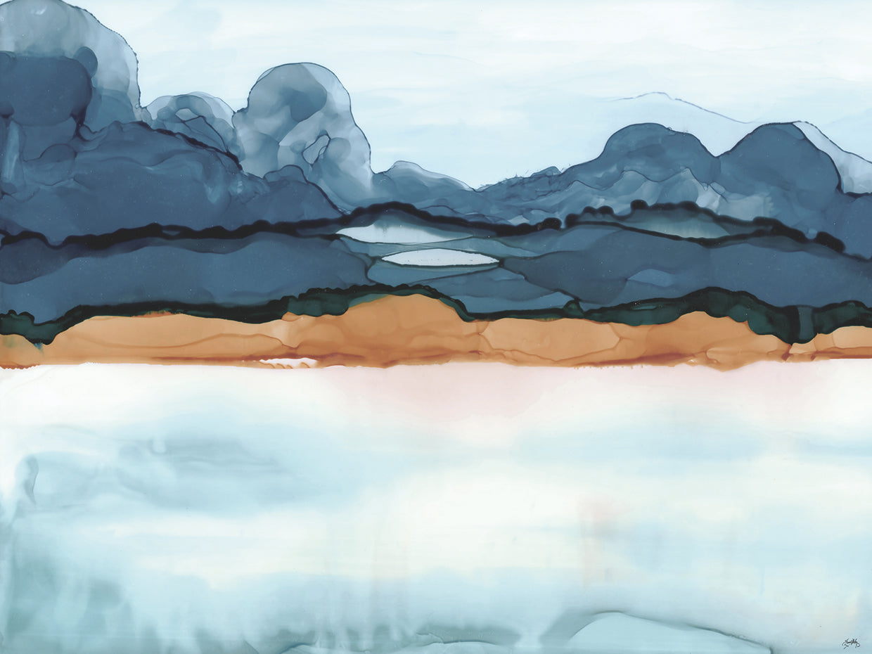 Warm Ink Abstract
