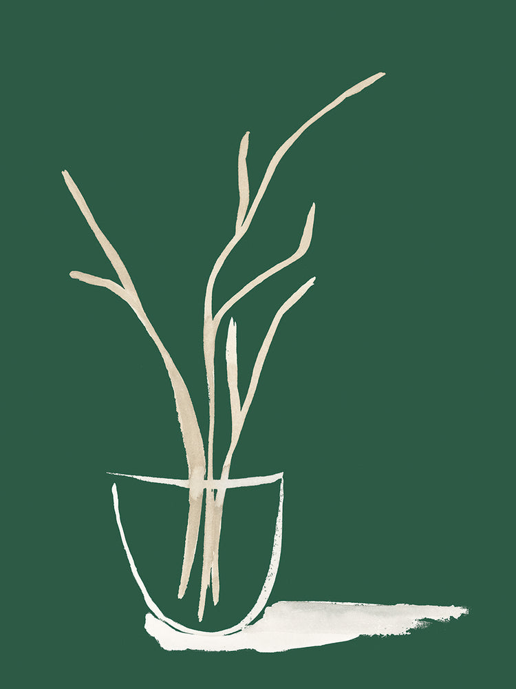 Small Branch Display On Green