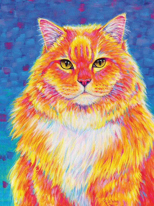 Orange Buff Tabby Cat Canvas Print