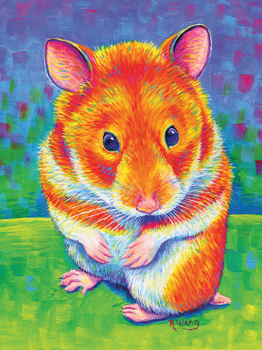 Rainbow Hamster Canvas Print