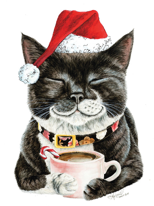 Purrfect Christmas Morning Canvas Print