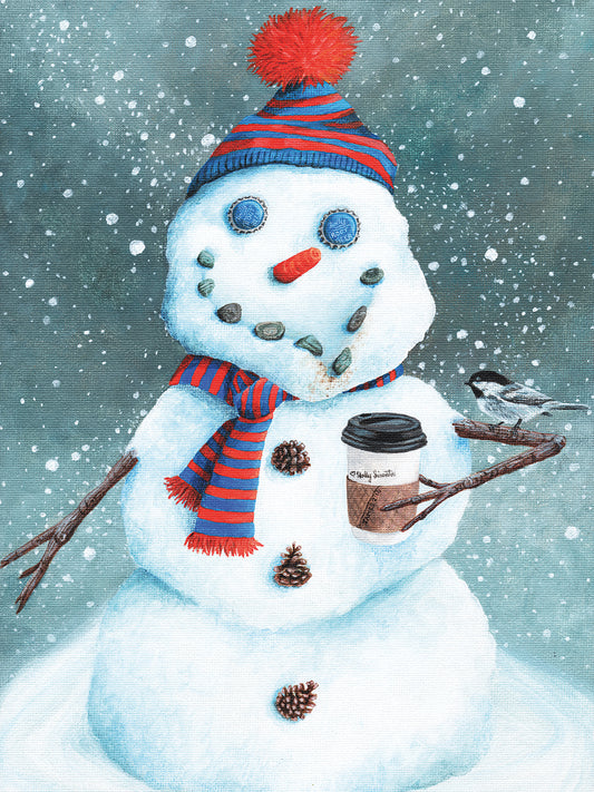 Snow More Coffee Canvas Print