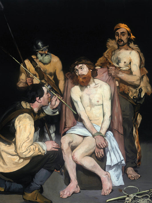 Jesus Mocked by the Soldiers (1865) Canvas Print