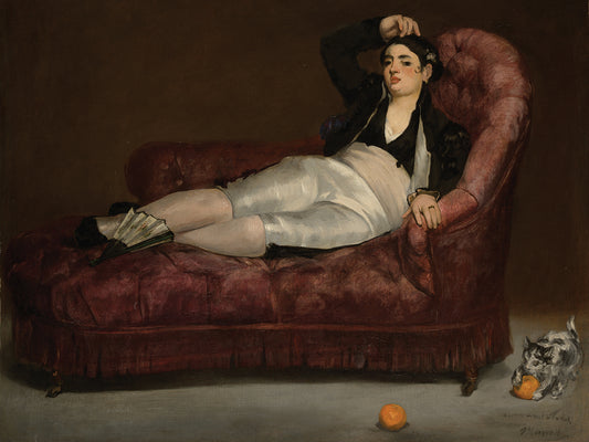 Reclining Young Woman in Spanish Costume (1862–63) Canvas Print