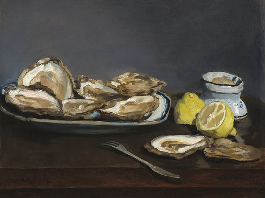Oysters (1862) Canvas Print