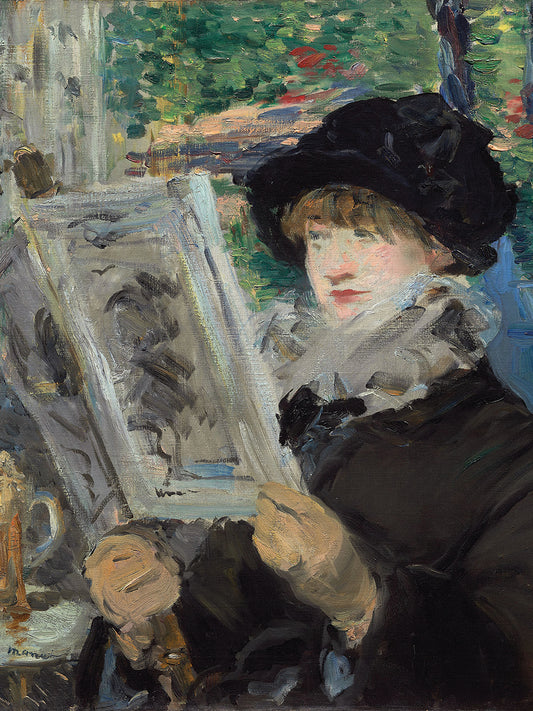 Woman Reading (1880) Canvas Print