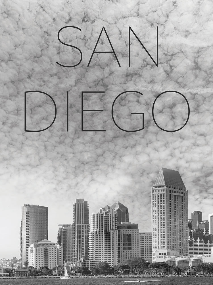 SAN DIEGO Skyline | Text