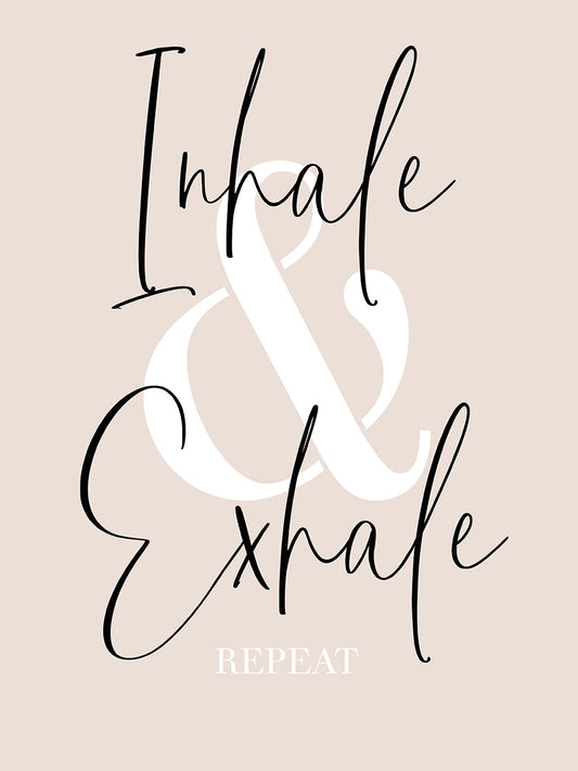 Inhale & Exhale Repeat Canvas Print