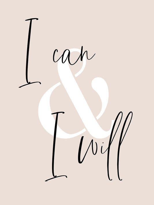 I can & I will Canvas Print