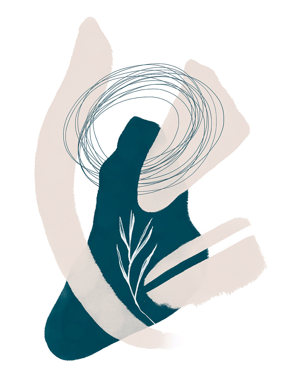 Abstract inky shapes no. 1 - Landscape in transition