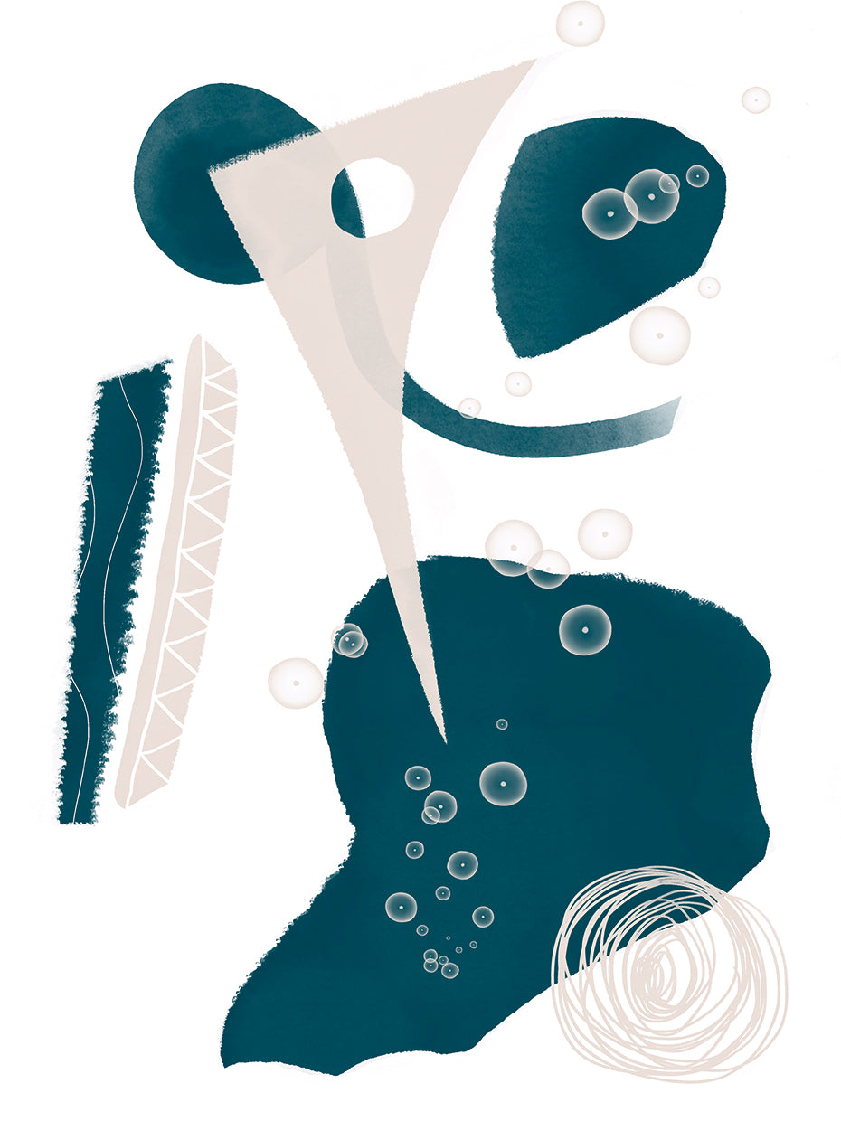 Abstract inky shapes no. 5 - Underwater