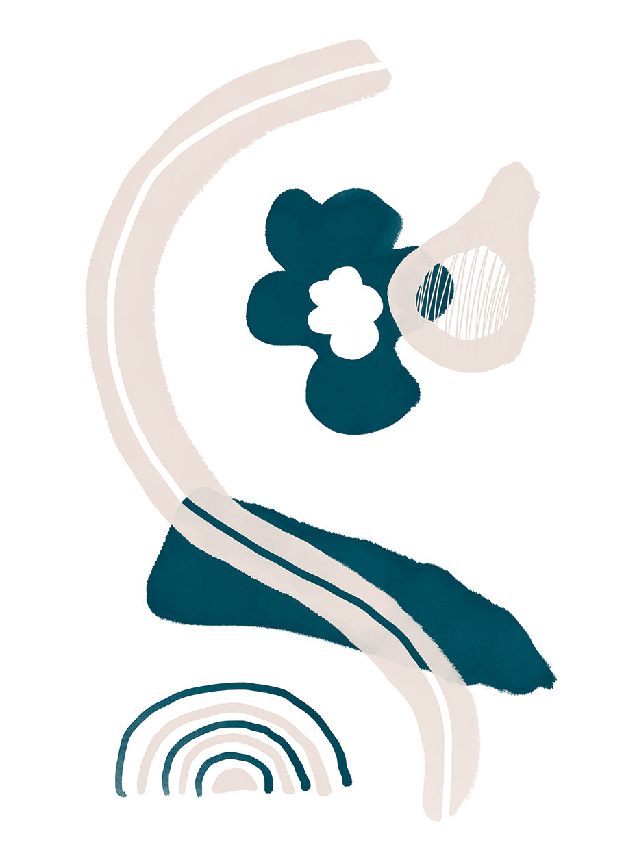 Abstract inky shapes no. 8 - Spring Awakening