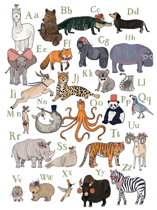 ABC Party Animal Canvas Print