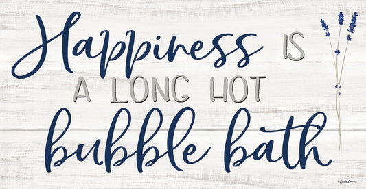 Happiness is a Long Hot Bubble Bath Canvas Print