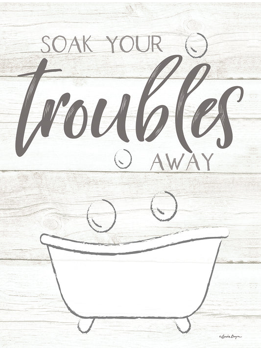 Soak Your Troubles Away Canvas Print