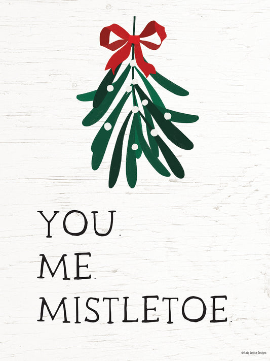 You-Me-Mistletoe Canvas Print