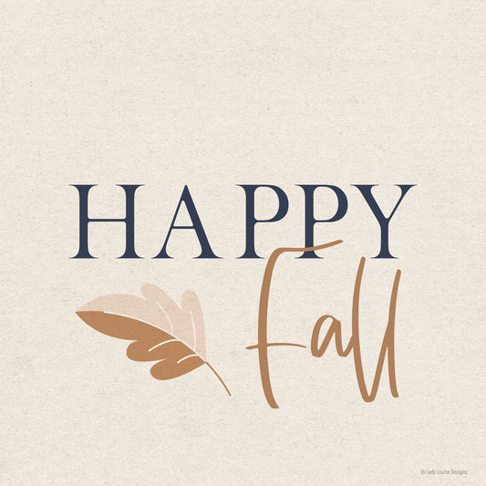 Happy Fall I Canvas Print