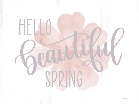 Hello Beautiful Spring (flower) Canvas Print