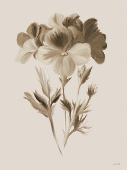 Sepia Botanical I Canvas Print