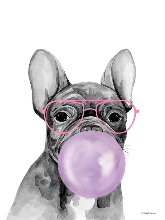 Bubble Gum Puppy Canvas Print