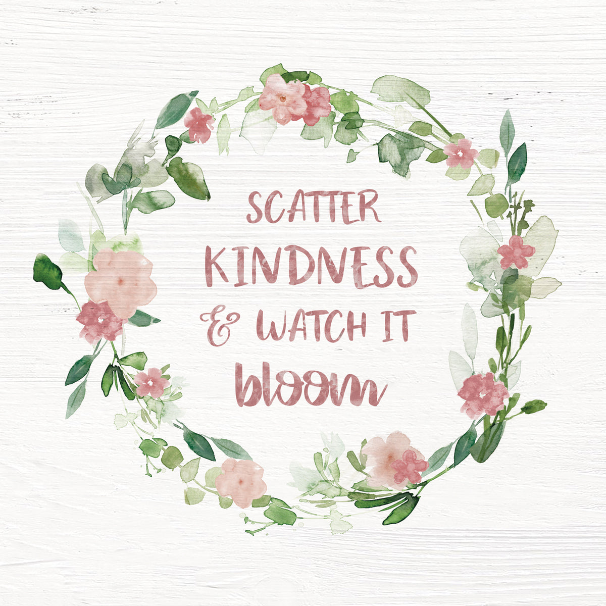 Blush Floral Kindness Wreath