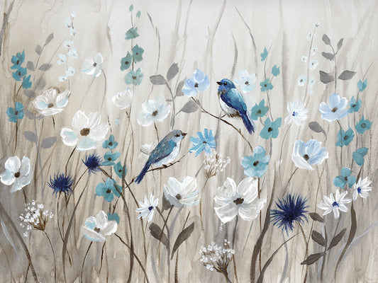 Bluebirds in Spring Canvas Print