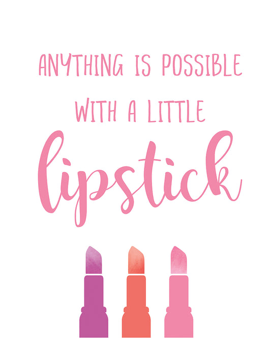 Little Lipstick Canvas Print
